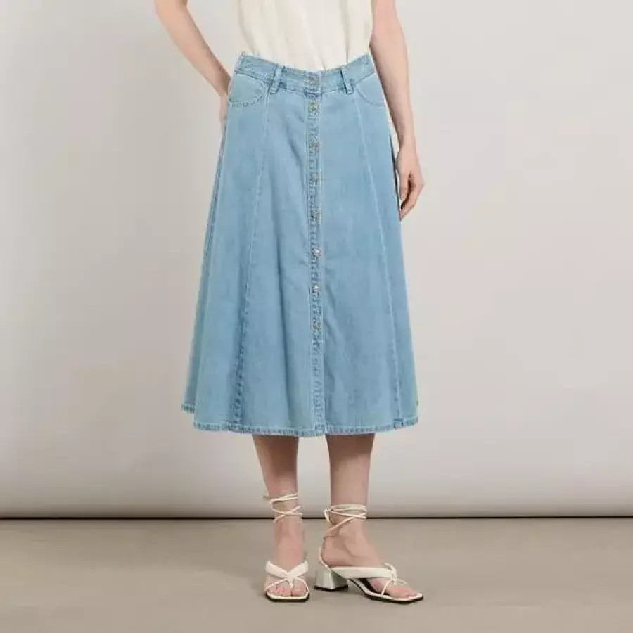 올앤선드리 세이브존07 데님 스커트 A5M3S202 S51048045