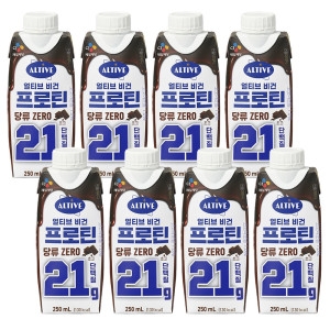 CJ제일제당 얼티브 비건프로틴 초코 250ml (8개)_이미지