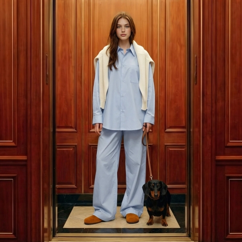 캄미어패럴 오르시떼 남녀공용 H005 아쥬르헤이븐 긴소매 파자마 세트 OR26SUGEH005