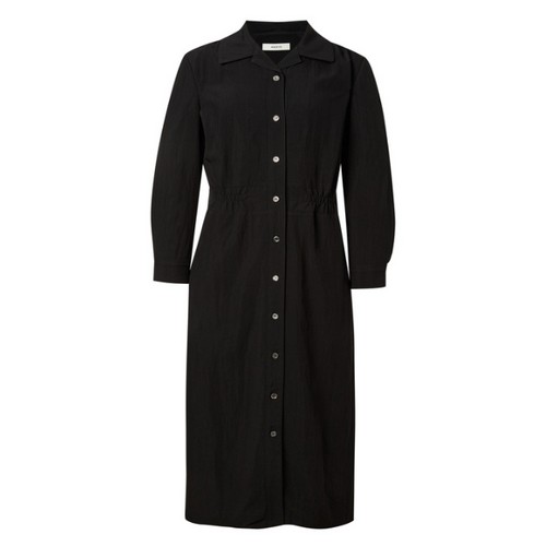 LF 헤지스레이디스 여성 포멀 7부소매 셔츠 원피스 HSDR4C704BK