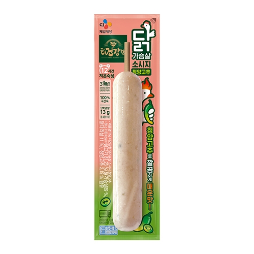 CJ제일제당 The더건강한 닭가슴살 꼬치 청양고추 80g (3개)_이미지