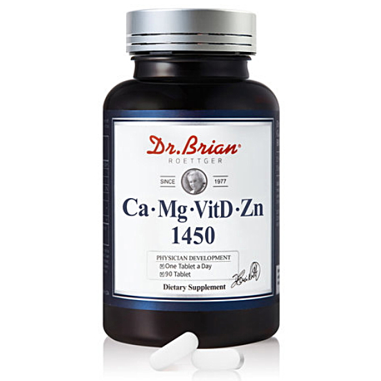 닥터브라이언 칼슘 마그네슘 비타민D 아연 1450mg 90정 (1개)_이미지