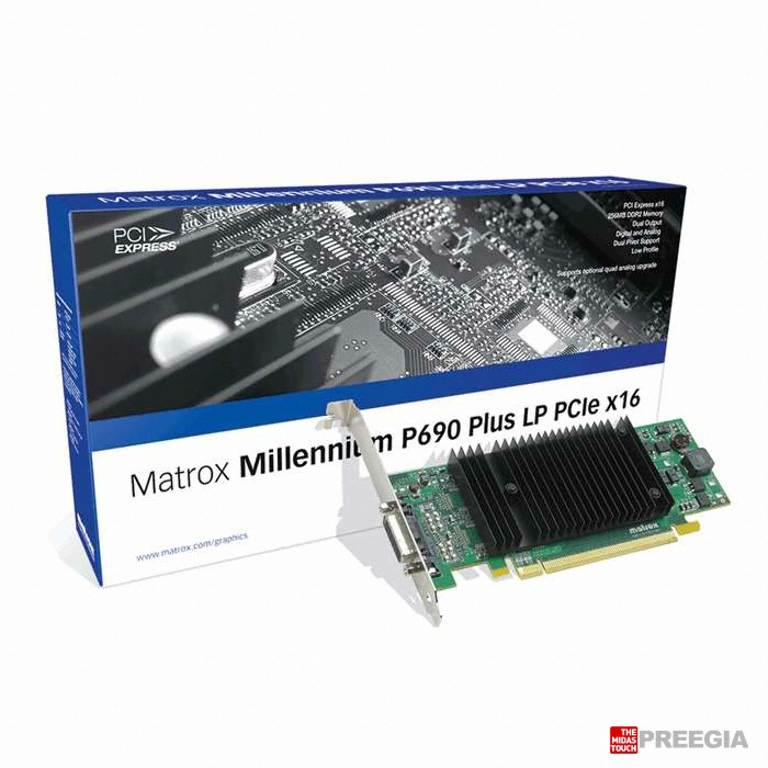 매트록스 밀레니엄 P690 Plus LP PCI-E x16 256MB 앤아이피_이미지