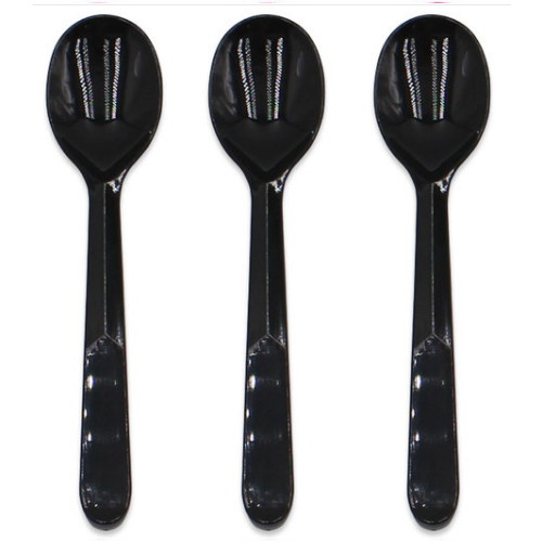 이룸팩 일회용 아이스크림 스푼 대 블랙 개별 100개 (1팩(100개))