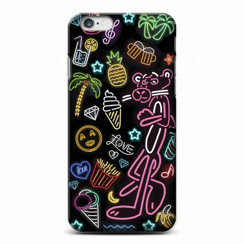 로펠 아이폰7 네온 핑크팬더 하드 케이스