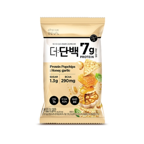 빙그레 더단백 팝칩 허니갈릭맛 44g (1개)_이미지