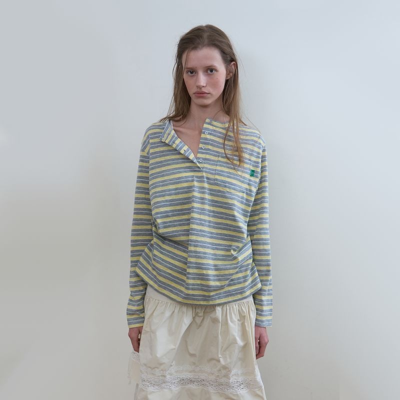 18일 예약 320. Softy Stripe T _ Melange Grey 3773935 409517