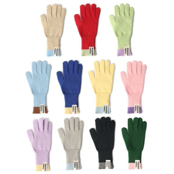  마스마룰즈 MASMARULEZ mama two-tone knit gloves_11colors5012435379 123991