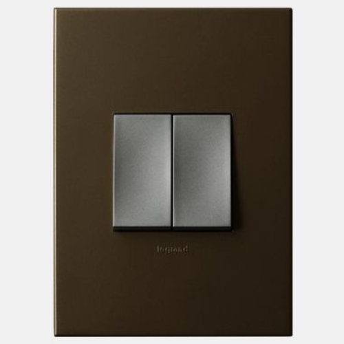 아테오 상하동작 스위치 2구 3로 다크브론즈