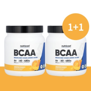 뉴트리코스트 퍼포먼스 BCAA 오렌지망고 480g (2개)_이미지