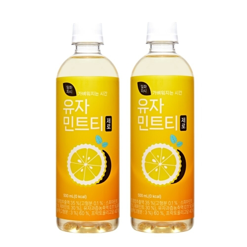 일화 일화차시 제로 유자민트티 500ml (24개)_이미지