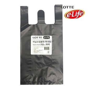 롯데알미늄 이라이프 <b>비닐</b><b>봉투</b> 특대 흑색