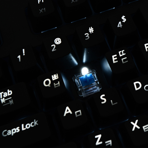 Bless ZIO DT40 LED USB 기계식 키보드 (청축)_이미지