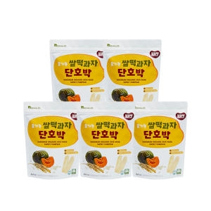 또또맘 유기농 쌀떡과자 단호박 20g (5개)_이미지