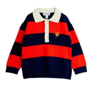 미니로디니 로고 자수 스트라이프 스웨터 25720120K 42_이미지