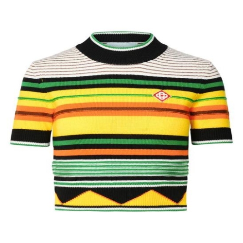 카사블랑카 반팔 티셔츠 WS24 KW 626 01MULTI STRIPE_이미지