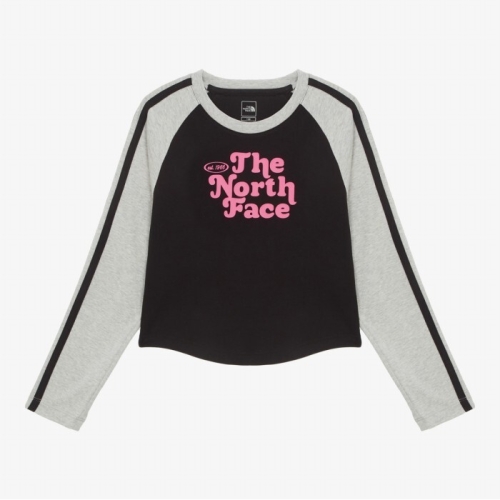 노스페이스 노스페이스키즈 걸즈 앤 그루브 긴팔 라운드 티 (NT7TR03V_BLK)