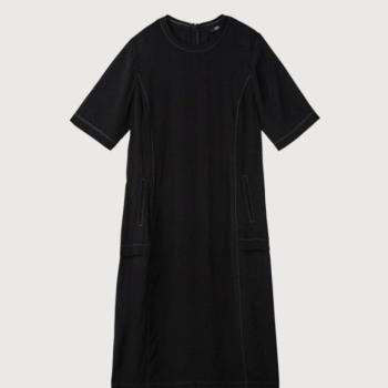 세정 올리비아로렌 HC03 니트 시보리 배색 스티치 인견 원피스 VOC OA4M 5316 S32955721