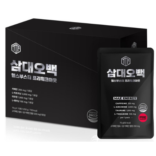 오아 뉴트리커먼 삼대오백 헬스부스터 프리워크아웃 15포 (1개)