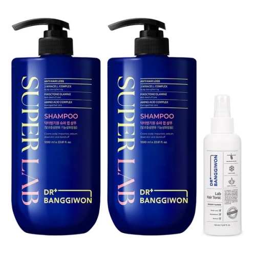 슈퍼 랩  샴푸 1000ml 2개+랩 헤어토닉 150ml 3종세트