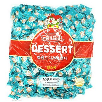 국제제과 멜랜드 디저트 <b>캔디</b> 요구르트 2.3kg