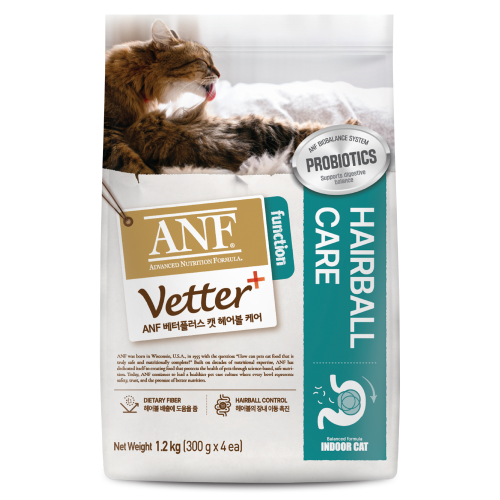 ANF 캣 베터플러스 헤어볼 케어 1.2kg (1개)