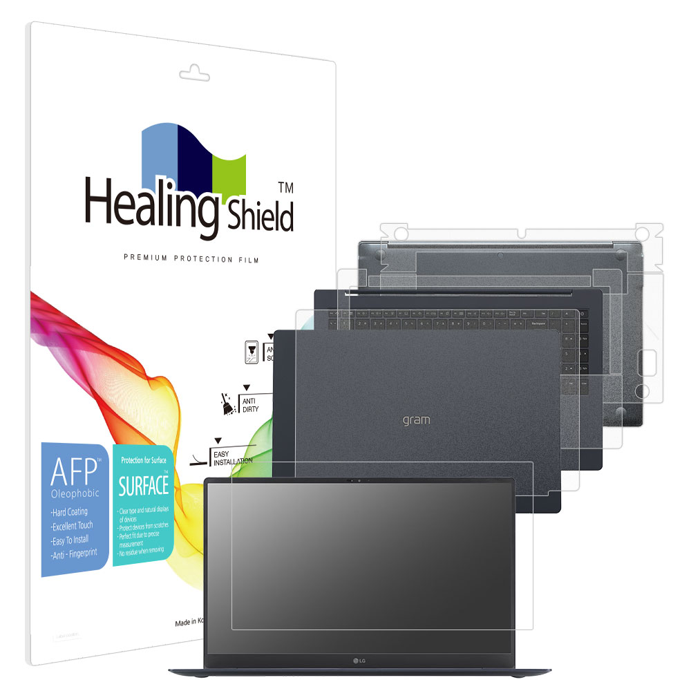 폰트리 힐링쉴드 LG전자 2023 그램15 15Z90RT 15ZD90RT 올레포빅 고광택 (액정보호필름 + 외부보호필름 3종 세트)_이미지