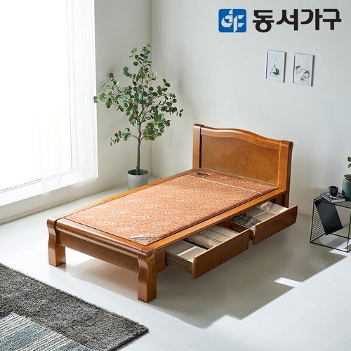 명가흙 편백나무 인볼브 수납형 흙침대 S