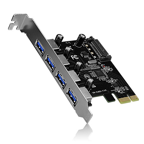 에즈윈아이피씨 UX4-V100S 4포트 USB 3.0 PCIe 카드