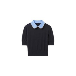 끌로디피에로 슬림 니트 스웨터 navy blue 30452919_이미지