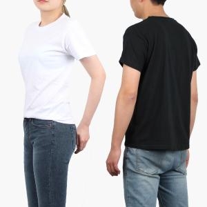20수 무지 반팔 티셔츠 기본 라운드 무지티 면티