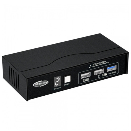 강원전자 NETmate NM-DK8302P 2:1 DP KVM 스위치_이미지