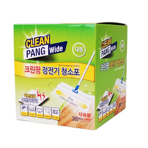 미벨라 크린팡 정전기 청소포 대형 300매이미지입니다. 누르면 해당 게시물로 새창이동합니다.