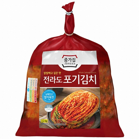 대상 종가집 전라도 포기김치 3.3kg (2개)
