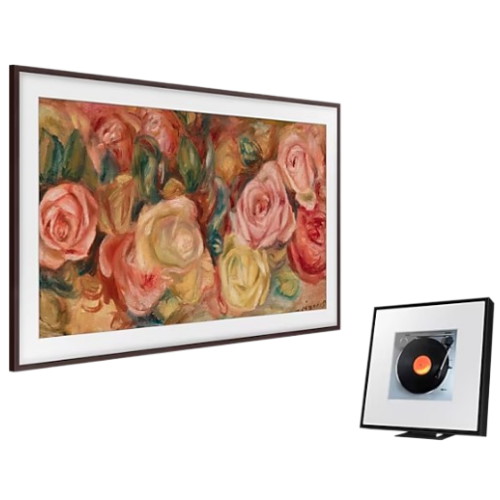 삼성전자 더 프레임 KQ43LSD03AFXKR + 뮤직 프레임 HW-LS60D (플랫 브라운+스피커)_이미지