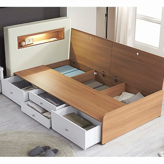 파로마 메이슨 프리미엄 LED침대 SS (라텍스독립)_이미지