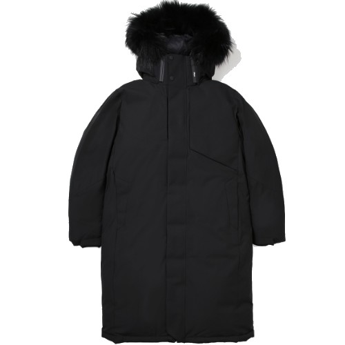 휠라 킹덤 코트 다운 자켓 FS2DJE4204M (BLK, 블랙)_이미지