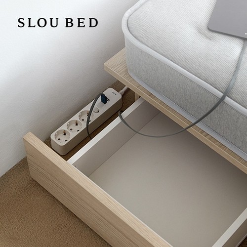슬로우베드 아콘 수납형 침대 SS (딥플로우)_이미지