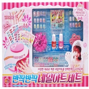 비앤씨 핑크프린세스 반짝반짝 네일아트 세트_이미지