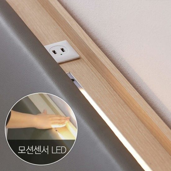 베드리움 블링 서랍 LED침대 Q (매트별도)_이미지