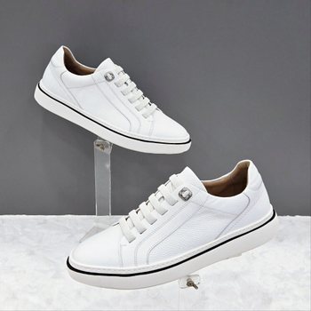 남성 클래식 레더 스니커즈 Y2HF50DI07 WHITE 1SD_JJ