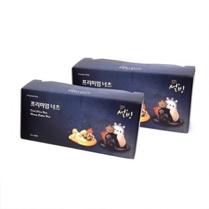 자연맛남 설빙 프리미엄 너츠 견과 2종 선물세트 허니버터20봉+다크초코20봉_이미지