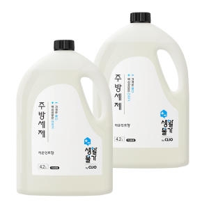 크리오 생활물가 주방세제 레몬민트향 4.2L (2개)_이미지