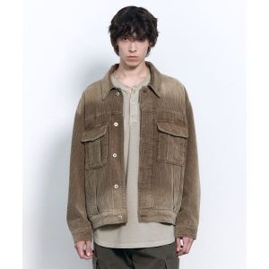 인사일런스 INSILENCE 브러시드 코듀로이 자켓 FADED BROWN IM2D4JK35BR 393923_이미지
