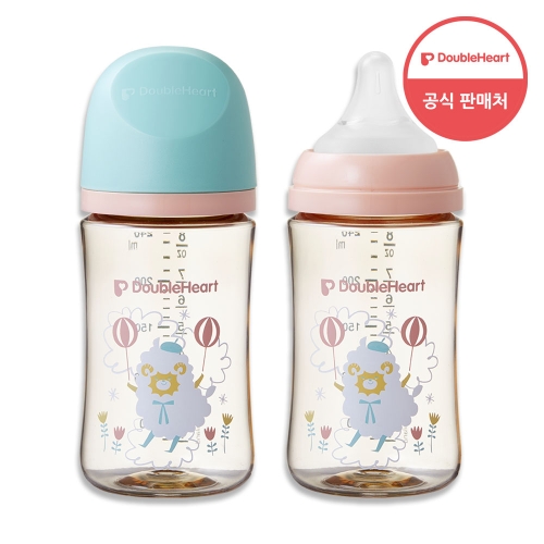 더블하트 모유실감 3세대 PPSU 하늘을날꼬양 240ml (젖병 1개 + 젖꼭지 1개)_이미지