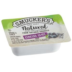 ����Ŀ�� Smucker's Natural Concord Grape Jam ����Ŀ�� ����� ���ڵ� �׷����� ���� �� 0.5oz 14g..