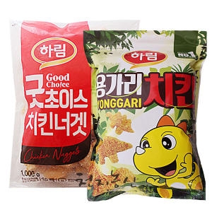 하림 굿초이스 치킨너겟 1kg + 용가리치킨 1kg (1개)_이미지