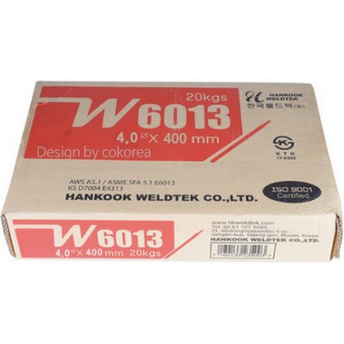 한국월드텍 용접봉 W6013 (20kg) (4.0mm)_이미지