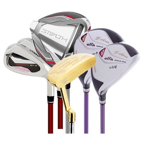 테일러메이드 스텔스 / 다이와 혼마 조합 여성용 풀세트 (12개 카본 정품)_이미지
