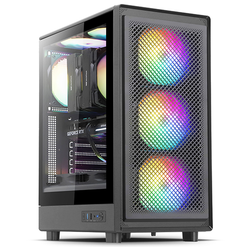 darkFlash DRX50 MESH RGB 강화유리 (블랙)_이미지